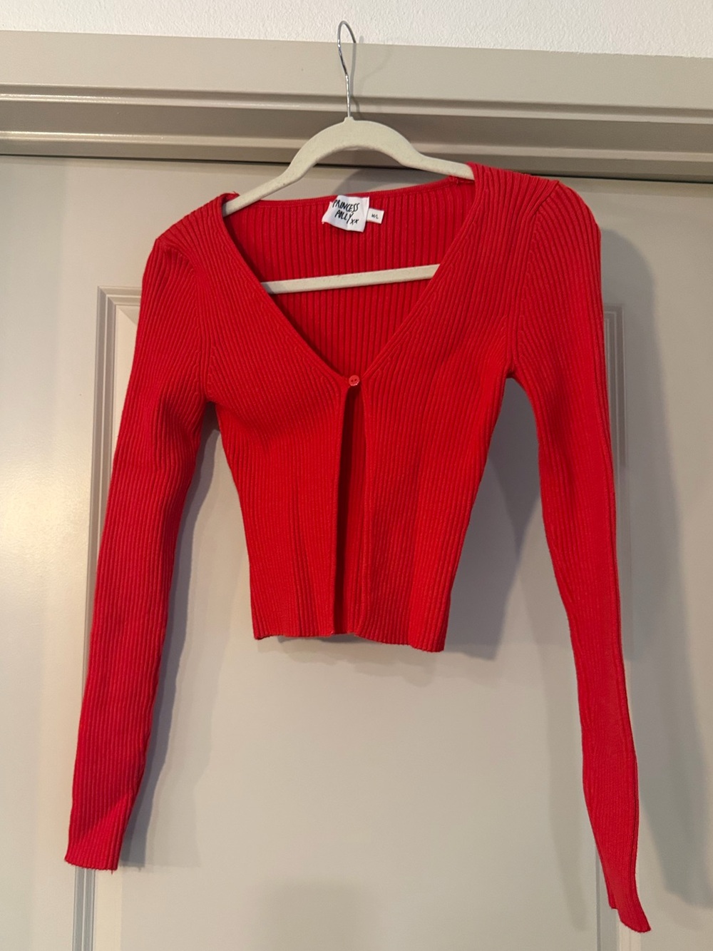 Princess Polly Red Sweater Top